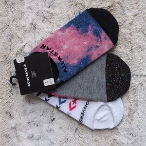 Converse Kid's Metallic No-Show Socks